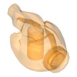 LEGO part 7910 Flame Blaster with Handle in Transparent Bright Orange/ Trans-Orange