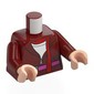 Torso, Hoody, Laces, Dark Pink Belt, Red Scarf, White Shirt print, Dark Red Arms, Light Nougat Hands