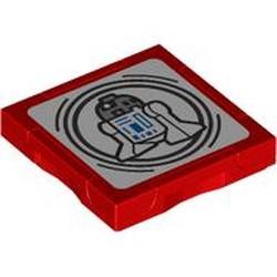 Tile Special 2 x 2 with SMART Tag with R2-D2 print