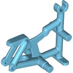 LEGO part 50015 Bicycle Frame, Clip for Handle Bars in Medium Azure