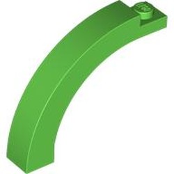 LEGO part 5845 Brick Arch 1 x 5 x 3 1/3 Curved Top in Bright Green