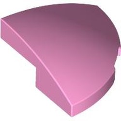 LEGO part 5852 Brick Round Corner, Curved 2 x 2 x 2/3 Quarter Circle in Light Purple/ Bright Pink
