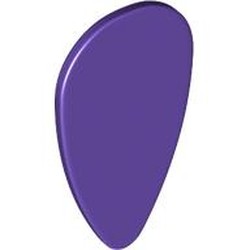 LEGO part 2586 Shield Ovoid [Plain] in Medium Lilac/ Dark Purple