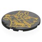 Tile Round 6 x 6 with Gold Hogwarts Symbol print