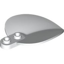 LEGO part 7096 Plant, Leaf/Petal 4 x 6 x 1 1 / 3 in White