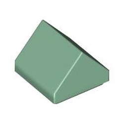 LEGO part 35464 Slope Double 45° 1 x 1 in Sand Green