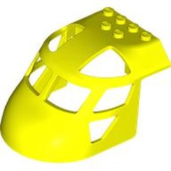 LEGO part 11293 Aircraft Fuselage Curved Forward 6 x 8 Top in Vibrant Yellow