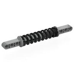 LEGO part 111053c01 Technic Shock Absorber 13L with Black Spring in Medium Stone Grey/ Light Bluish Gray