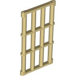 LEGO part 92589 Door Grill 1 x 4 x 6 in Brick Yellow/ Tan