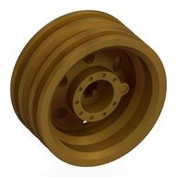 LEGO part 56904 RIM NARROW Ø 30/14 W CROSS in Warm Gold/ Pearl Gold