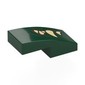 Slope Curved 2 x 1 No Studs [1/2 Bow] with Mouth, Tan Fangs Left print