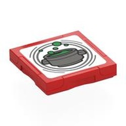 Tile Special 2 x 2 with SMART Tag with Cauldron print