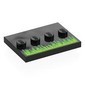Plate Special 3 x 4 with 1 x 4 Center Studs with Bright Green/Lime Pixelated Energy print