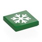 Tile 2 x 2 with White Snowflake print
