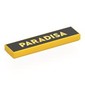 Tile 1 x 4 with 'PARADISA' on Black Background print