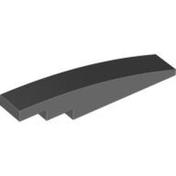 LEGO part 6801 Slope Curved 1 x 6 in Dark Stone Grey / Dark Bluish Gray