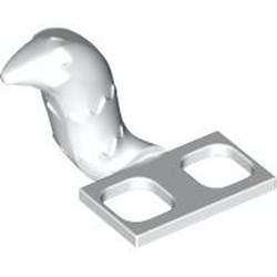 LEGO part 18277 Minifig Hipwear Tail Raccoon / Cat / Fox Costume [Plain] in White