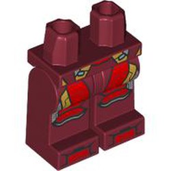 Hips and Dark Red Legs with Iron Man Mark 46 Suit print