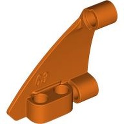 LEGO part 80278 Technic Panel Triangle 5 x 4 Left in Reddish Orange