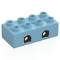 Duplo Brick 2 x 4, Eyes Print