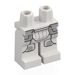 LEGO part 970c27pr0063 Hips and White Legs with AT-RT Driver Armor print in White