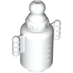 LEGO part 7958 Duplo Baby Bottle with Scale Lines [Plain] in White