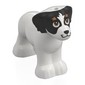 Animal, Dog Labrador with Black Head, Brown Eyebrows print