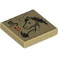Tile 2 x 2 with Horse Drawing, Mandarin 'Horse' print