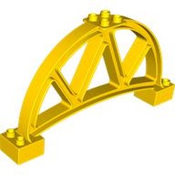 LEGO part 4731 Duplo Frame, Half Circle 2 x 14 x 6 in Bright Yellow/ Yellow