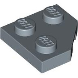 LEGO part 26601 Wedge Plate 2 x 2 Cut Corner in Sand Blue
