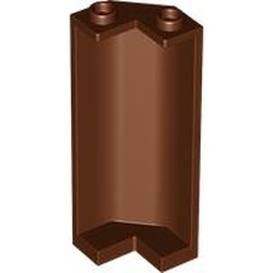 LEGO part 78594 Panel 2 x 2 x 5 Corner in Reddish Brown