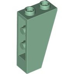 LEGO part 2449 Slope Inverted 75° 2 x 1 x 3 in Sand Green
