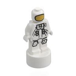 Minifig Trophy Statuette with Astronaut print
