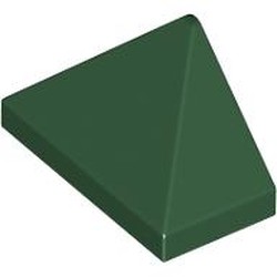 LEGO part 15571 Slope 45° 2 x 1 Triple with Inside Stud Holder in Earth Green/ Dark Green