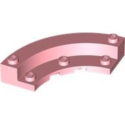 LEGO part 5532 Brick Round Corner 5 x 5 Macaroni with 1/3 Inner Side in Warm Pink