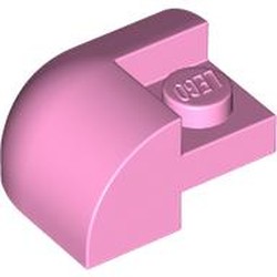 LEGO part 5846 Brick Curved 2 x 2 x 1 Curved Top, Corner in Light Purple/ Bright Pink