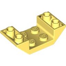 LEGO part 4871 Slope Inverted 45° 4 x 2 Double in Cool Yellow/ Bright Light Yellow