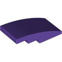 LEGO part 93606 Brick Curved 4 x 2 No Studs in Medium Lilac/ Dark Purple