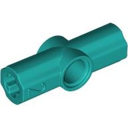 LEGO part 32034 Technic Axle and Pin Connector Angled #2 - 180° in Bright Bluish Green/ Dark Turquoise