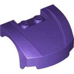 LEGO part 98835 Vehicle Body, Wheel Arch / Mudguard 3 x 4 x 1 2/3 Low Profile, Curved Front in Medium Lilac/ Dark Purple
