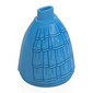 Minidoll Skirt Full with No Hips or Feet with Gown, Dark Blue Trim, Bright Light Blue Decorations print