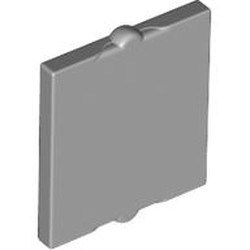 LEGO part 60601 Glass for Window 1 x 2 x 2 Flat in Medium Stone Grey/ Light Bluish Gray