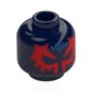 Minifig Head Spider-Man, Red Eye Mask, Blue Dots