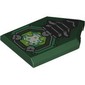 Tile Special 2 x 3 Pentagonal with Lime/Green Reactor, Black/silver Spine print