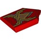 Tile Special 2 x 3 Pentagonal with Gold/Silver Spider print