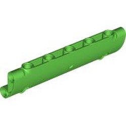 LEGO part 62531 Technic Panel Curved 11 x 3 with 2 Pin Holes through Panel Surface in Bright Green