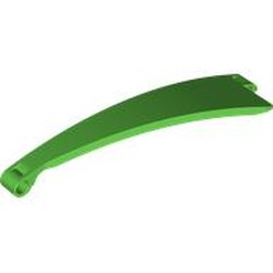 LEGO part 4527 Technic Panel Curved 3 x 13 x 2 Tapered, Left in Bright Green