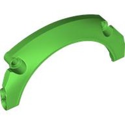LEGO part 3538 Technic Panel Car Mudguard Arched 11 x 5 x 2, Arched Top in Bright Green