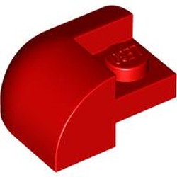 LEGO part 5846 Brick Curved 2 x 2 x 1 Curved Top, Corner in Bright Red/ Red