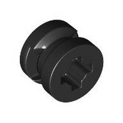 LEGO part 34337 Wheel 8 x 6 with Slot in Black